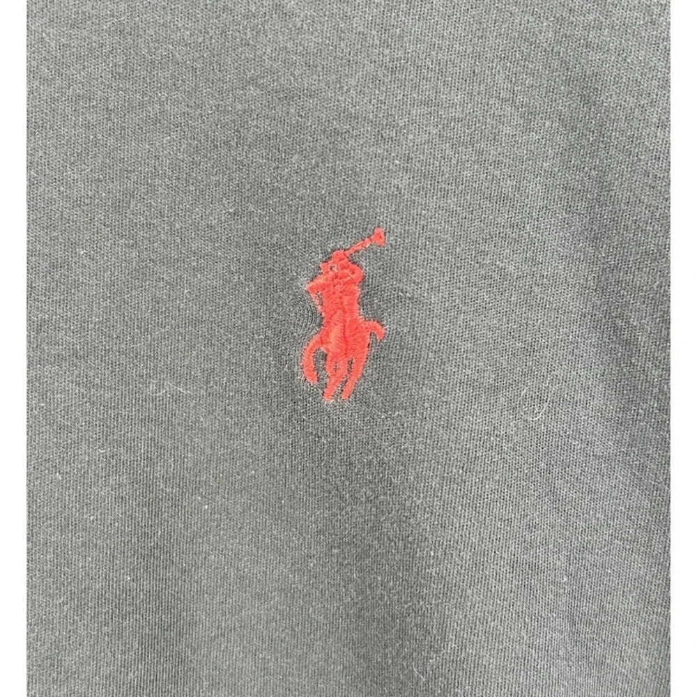 Polo Ralph Lauren Pima Cotton Long Sleeve Quarter Zip Pullover‎ Black Size 2XL